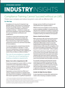 Compliance training LMS whitepaper