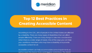 Meridian LMS Accessibility-infographic