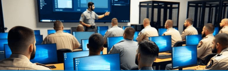 Department of corrections staff in a training