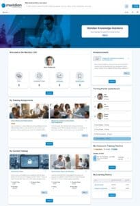 Meridian LMS Partial Learner Homepage
