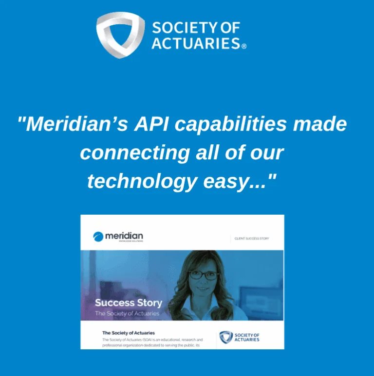 Quote: "Meridian's API capabilities made connecting all of our technology easy"